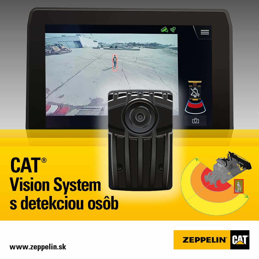 Cat® Vision System s detekciou osôb