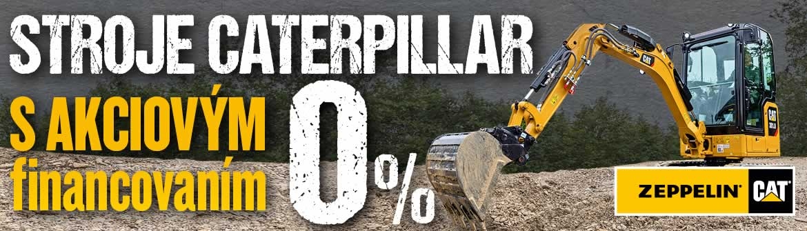 Stroje Caterpillar s akciovým financovaním 0%									